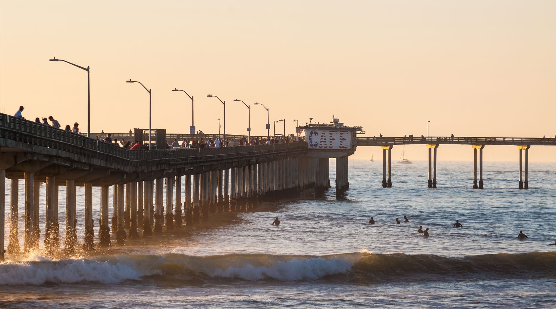 Ocean Beach Pier Surfers