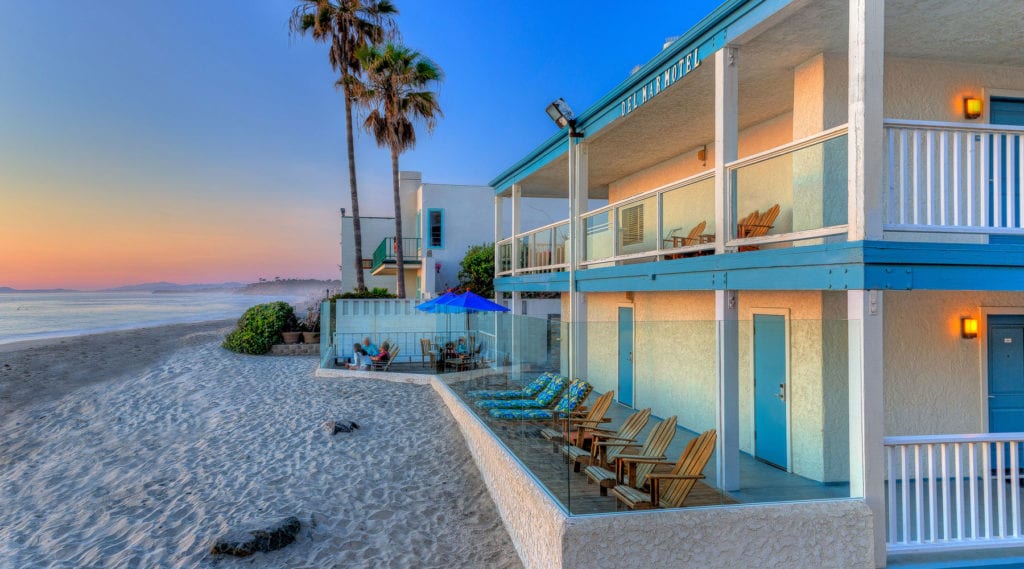Del Mar Motel on the beach